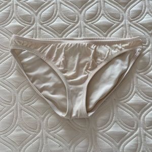 White bikini bottoms